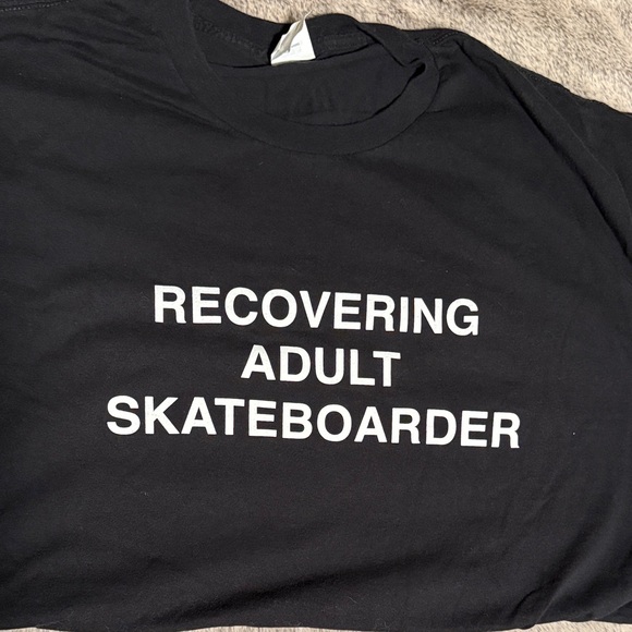 Hanes Other - Black Skater Graphic T-Shirt